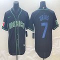 2023 World Cup Mexico #7 Julio Urias black majestic baseball jerseys 33