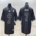 Nike Dallas Cowboys #7 Trevon Diggs black Color Rush Limited Jersey-BD