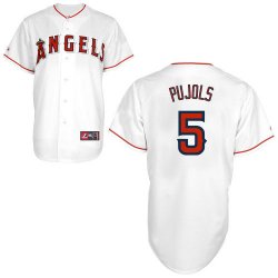 Los Angeles Angels 5 PUJOLS White MLB Jerseys.