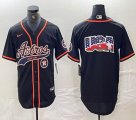 Nike Atlanta Braves blank black MLB Baseball jerseys Joint name-BD 11