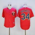 2016 Minnesota Twins #34 kirby puckett red throwback baseball jersey