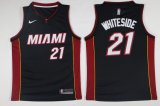 Nike Miami Heat #21 Hassan Whiteside black nba basketball jersey-LT