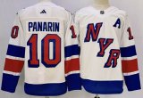 Adidas New York Rangers #10 Artemi Panarin white hockey jersey