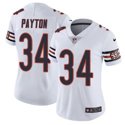 Women Nike Chicago Bears #34 Walter Payton white Color Rush Limited Jerseys