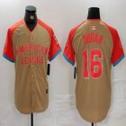 American League #16 Jarren Duran Nike Cream 2024 MLB All-Star Game Limited Jersey 01