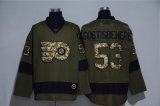 Adidas Philadelphia Flyers #53 Shayne Gostisbehere Green hockey jersey