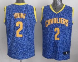 Cleveland Cavaliers 2 Irving Decorative pattern blue nba jerseys