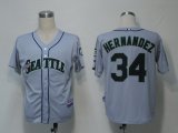 MLB Jerseys Seattle Mariners 34 Hernandez Grey