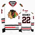 Chicago Blackhawks #22 BROUWER White NHL Jerseys