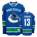 Vancouver Canucks #13 Mats Sundin Blue Jersey