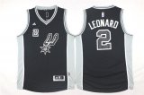 2015 San Antonio Spurs Kawhi Leonard #2 black NBA basketball Jerseys