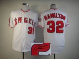 MLB Los Angeles Angels 32 hamilton white Fashion Jerseys