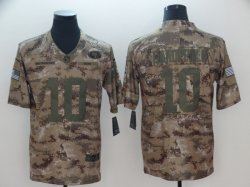 San Francisco 49ers #10 Jimmy Garoppolo Nike Camo Salute to Service Retired Player Limited Jersey