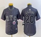 Youth Nike New York Mets #20 Pete Alonso gray majestic mlb jerseys majestic baseball jerseys 01