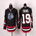 Chicago Blackhawks Jonathan Toews 19# black kid Ice Hockey jerseys(1)