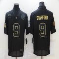 Nike Lions #9 Matthew Stafford black Salute To Service Limited Jersey-BD