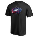 Men's Columbus Blue Jackets Fanatics Branded Black Midnight Mascot Big & Tall T-Shirt