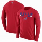 Men's Buffalo Bills Nike Red Sideline Legend Staff Performance Long Sleeve T-Shirt