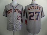 Houston Astros Jose Altuve 27# throwback gray mlb jerseys