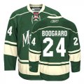 Minnesota Wild 24# BOOGAARD green NHL jerseys