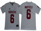 Oklahoma Sooners #6 Baker Mayfield white New College Football Jersey