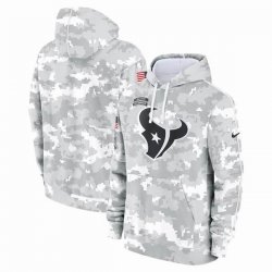 Houston Texans Nike Arctic Camo 2024 Salute to Service Club Fleece Pullover Hoodie