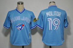 MLB Jerseys Toronto Blue Jays 19 Molitor Blue M&N