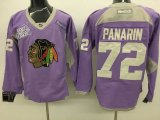 Chicago Blackhawks #72 Artemi Panarin purple hockey jersey