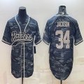 Nike Oakland Raiders #34 Bo Jackson gray camo baseball jerseys Joint name-BD