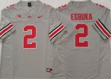 Ohio State Buckeyes #2 Emeka Egbuka Gray Nike Logo College jerseys-PNS