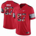 Custom Ohio State #97 Joey Bosa red college football Color Rush Limited Jersey