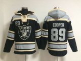 Oakland Raiders #89 Amari Cooper black gray nfl Hooded Sweatshirt