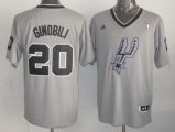 Adidas San Antonio Spurs 20 Manu Ginobili gray 2013 NBA Christmas Jerseys