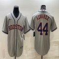 Nike Houston Astros #44 Yordan Alvarez gray baseball jerseys-BD