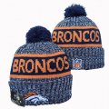 2024 Denver Broncos dark blue orange gray NFL Sports Cuffed Knit Hats