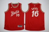 Youth Chicago Bulls #16 Pau Gasol red 2016 NBA Christmas Jerseys