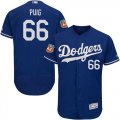 Los Angeles Dodgers #66 Yasiel Puig blue flexbase baseball jersey