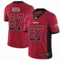 49ers #97 Nick Bosa nike red USA Flag Color Rush Limited Jersey-BD