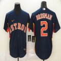 Nike Houston Astros #2 Alex Bregman dark blue majestic baseball jerseys