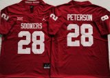 Oklahoma Sooners #28 Adrian Peterson Red College Football Jersey