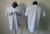 Seattle Mariners blank White throwback MLB Jerseys