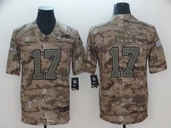 Buffalo Bills #17 Josh Allen Nike Camo Salute to Service Limited Jersey