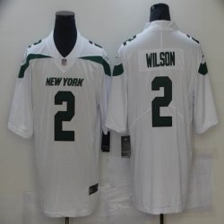 Nike New York Jets #2 Zach Wilson White Color Rush Limited Jersey-BD