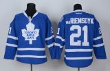 Reebok Toronto Maple Leafs VAN RIEMSOYK #21 blue nhl Jerseys