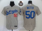 Los Angeles Dodgers Mookie Betts Nike Gray 2020 Away Official Authentic Player Jersey