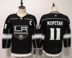 Youth Adidas Los Angeles Kings #11 Anze Kopitar black hockey jersey