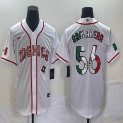 2023 World Cup Mexico #56 Randy Arozarena white green majestic baseball jerseys 23