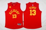 2015 Indiana pacers #13 Paul George red nba signature jerseys