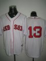 Mlb Boston Red Sox 13# CRAWFORD white jersey