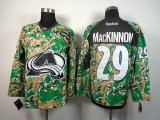 Reebok Colorado Avalanche Nathan Mackinnon 29 green camo NHL Jersey